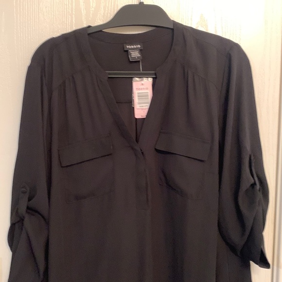 Torrid Georgette Black Pullover Sz1 - Picture 5 of 5